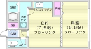 麻生駅 徒歩2分 3階の物件間取画像